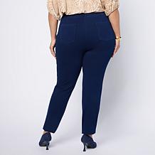 "As Is" Vivica A. Fox Collection Pull-On Knit Denim Jegging