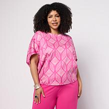 "As Is" Vivica A. Fox Collection Scuba Cocoon Top