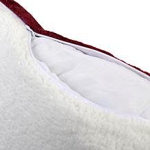 "As Is" Warm & Cozy Plush to Sherpa Decorative Pillows - Set of 2