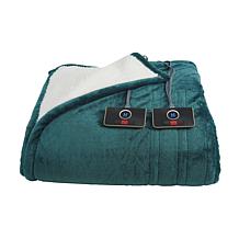 "As Is" Warm & Cozy Plush to Sherpa Heated Blanket - King