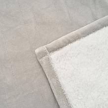 "As Is" Warm & Cozy Plush to Sherpa Heated Throw