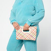 "As Is" Wildflower Convertible 3-in-1 Woven Crossbody Bag