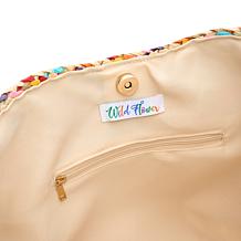 "As Is" Wildflower Garden Party Embroidered Tote