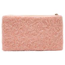 "As Is" Wildflower San Tropez Beaded Cosmetic Coin Pouch
