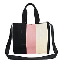 "As Is" Wildflower Technoknit Tote Set with Mini Phone Crossbody