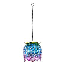 "As Is" Wind & Weather 3-in-1 LED Solar Jeweled Tulip Lantern