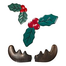 "As Is" Winter Lane Christmas Iron Nesting Cones Set of 3