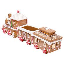 "As Is" Winter Lane LED Gingerbread Train 3-Piece Set