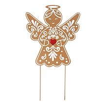 "As Is" Winter Lane Single Lit Gingerbread Stake