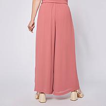"As Is" WynneCollection Chiffon Pleated Trousers