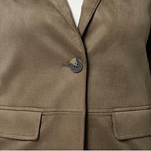 "As Is" WynneCollection Faux Suede Jacket