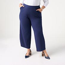 "As Is" WynneCollection Knit Barrel Leg Pant