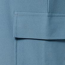 "As Is" WynneCollection Luxe Crepe Clean Cargo Straight Pant