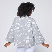 "As Is" WynneCollection Matte Sequin-Embellished Twill Jacket