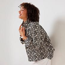 "As Is" WynneCollection Occasion Floral Jacquard Summer Jacket