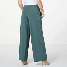 "As Is" WynneCollection Pleat Front Wide-Leg Pant 