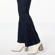 "As Is" WynneDenim Convertible Straight/Flare Leg Jean