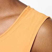 "As Is" WynneLayers Chiffon and Rayon-Spandex Knit 2-pack Tank Set