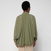 "As Is" WynneLayers Chiffon Blouson Jacket