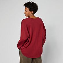 "As Is" WynneLayers Cloud Knit V-Neck Top