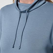 "As Is" WynneLayers Drawstring Collar Long-Sleeve Turtleneck Top