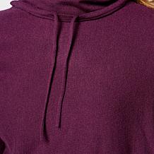 "As Is" WynneLayers Kiss of Cashmere Drawstring Cowl Neck Sweater