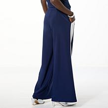 "As Is" WynneLayers Luxe Crepe Pant with Sideseam Panel