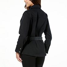 "As Is" WynneLayers Mixed Media Hybrid Moto Jacket