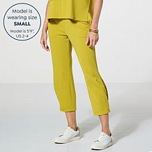 "As Is" WynneLayers Ottoman Knit Button Hem Pant