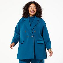 "As Is" WynneLayers Scuba Knit Unstructured Jacket