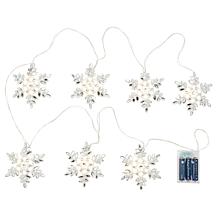 august & leo 6' Jeweled Snowflake String Lights