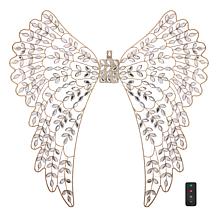 august & leo Jeweled Lit Angel Wings