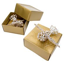 august & leo Jeweled Turtle Doves Set of 2