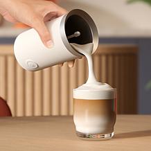 Automatic Espresso Machine and Milk Frother Bundle, White