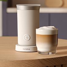 Automatic Espresso Machine and Milk Frother Bundle, White