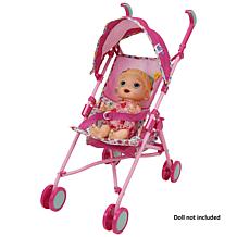 Baby Alive Doll Stroller with Retractable Canopy & Safety Harness