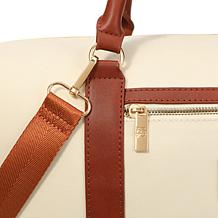 Badgley Mischka Barbara Canvas Tote Weekender Travel Bag