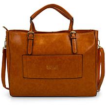 Badgley Mischka Julia Vegan Leather Tote Weekender Travel Bag