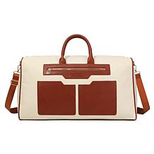 Badgley Mischka Juliet Canvas Weekender Duffel Travel Bag