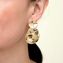 Badgley Mischka Molten Polished Drop Earrings