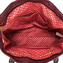 Badgley Mischka Rose Vegan Leather Travel Tote Weekender Bag