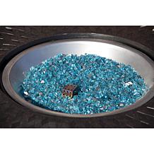 Bahama Blue Reflective Fire Glass