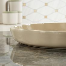 Balance 11" 1.59qt Rippled Stone Pie Dish - Moonbeam