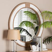 bali and pari Adita 35.4" Round Rope Wall Mirror