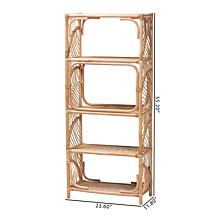 bali and pari Baara Rattan Display Shelf