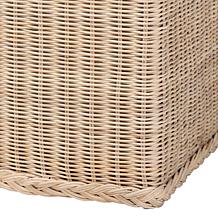 bali and pari Barid Rattan Storage Bench with Large Cushion 