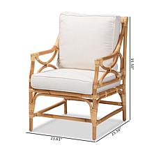 bali & pari Brandon Modern Bohemian Armchair