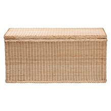 bali and pari Caden Rattan Storage Bench with Lid