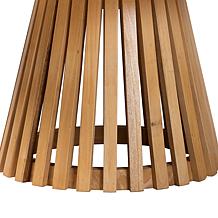 bali and pari Caribic Modern Round Acacia Wood Coffee Table