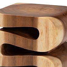 bali and pari Eliada Wooden Side Table